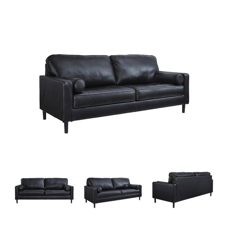 Signature Design by Ashley Bryceview Black Sofa - 87" W x 38" D x 39" H