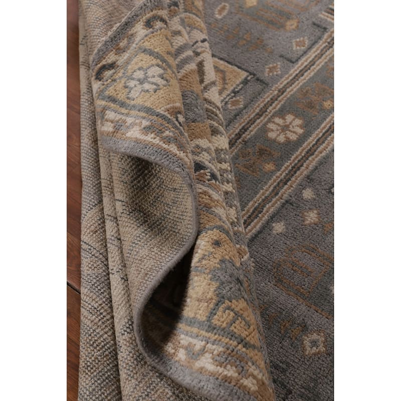 Khotan Indian Area Rug Handmade Wool Carpet - 8'0"x 10'1"