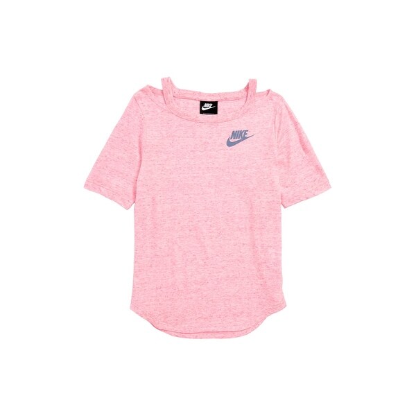 pink and gray nike shirt
