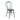 Set of Two Metal Side Chairs with Padded Seat, Teal