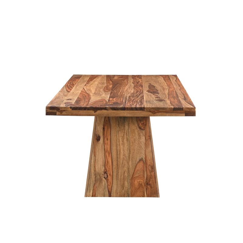 Jordan 75" Solid Wood Pedestal Dining Table