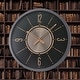 preview thumbnail 2 of 0, 20" Wall, BLACK IRON COLOR, GLASS FRONT, GOLD ACCENTS