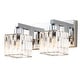 preview thumbnail 7 of 93, 2/3/4/5 Light Bathroom Vanity Light Wall Sconce with Crystal Shade