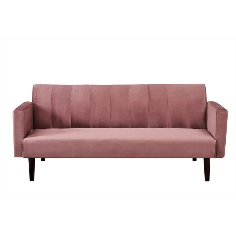 Container Furniture Srtip Convertible Velvet Sofa Bed