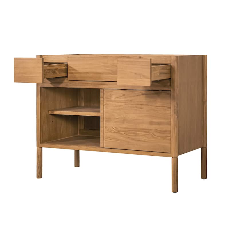Avanity Colbie Bathroom Vanity Only in Natural Teak - 42" Single Sink