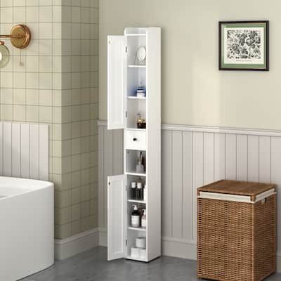 67.51" Tall Bathroom Storage Cabinet