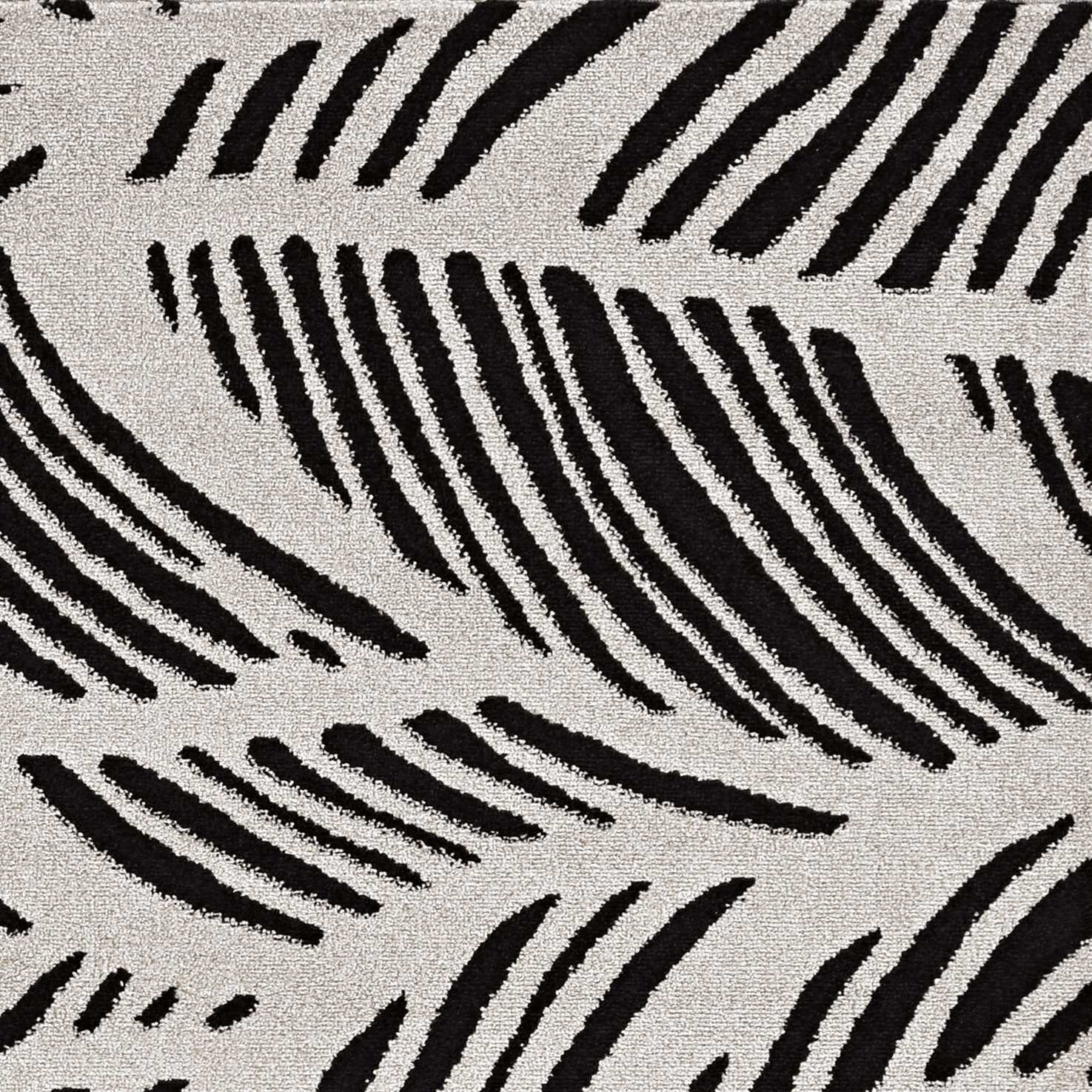 2'X4' Black White Machine Woven Uv Treated Tropical Palm Leaves Indoor Outdoor Accent Rug 2'X4' Black White Machine Woven Uv Treated Tropical Palm Leaves Indoor Outdoor Accent Rug