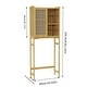 preview thumbnail 2 of 11, Bamboo Over The Toilet Storage Cabinet, Bathroom Space Saver, Over The Toilet Rack with Adjustable Shelf, Natural Color ﻿