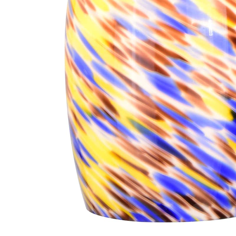 Milano Mini Pendant Ceiling Light Multi Color Swirl Art Glass