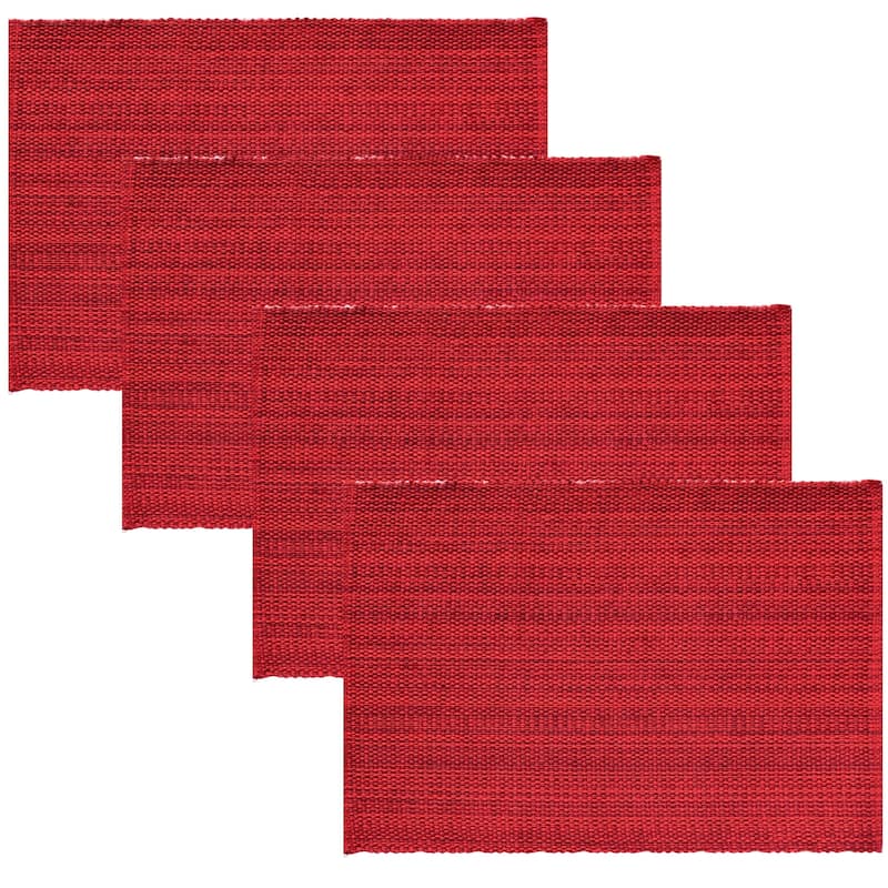 Fabstyles Casual Classic Set of 4 Thick Cotton Heavyweight Placemats