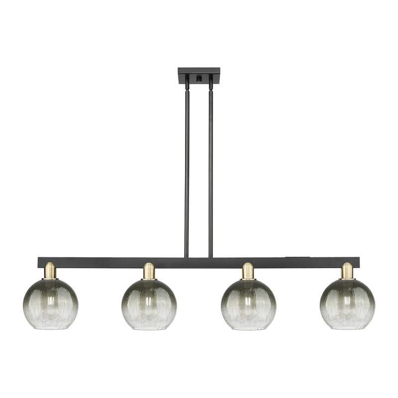 Innovations Lighting Urban Downtown - Brookhaven Globe - 4 Light 48" Stem Hung Island Light
