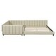 preview thumbnail 5 of 22, Queen Size & Twin XL Size Upholstered Platform Bed,Mother & Child Bed