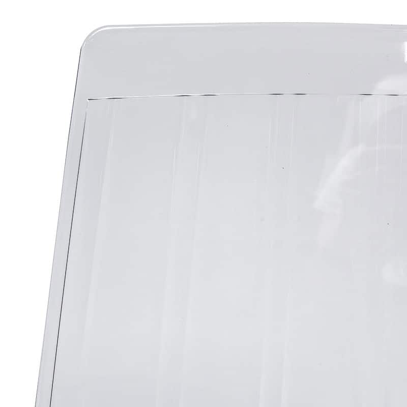 Ralph Modern Transparent Acrylic Plastic Dining Chair with Sturdy Metal Legs Accent Side Chair for Dining Room & Kitchen