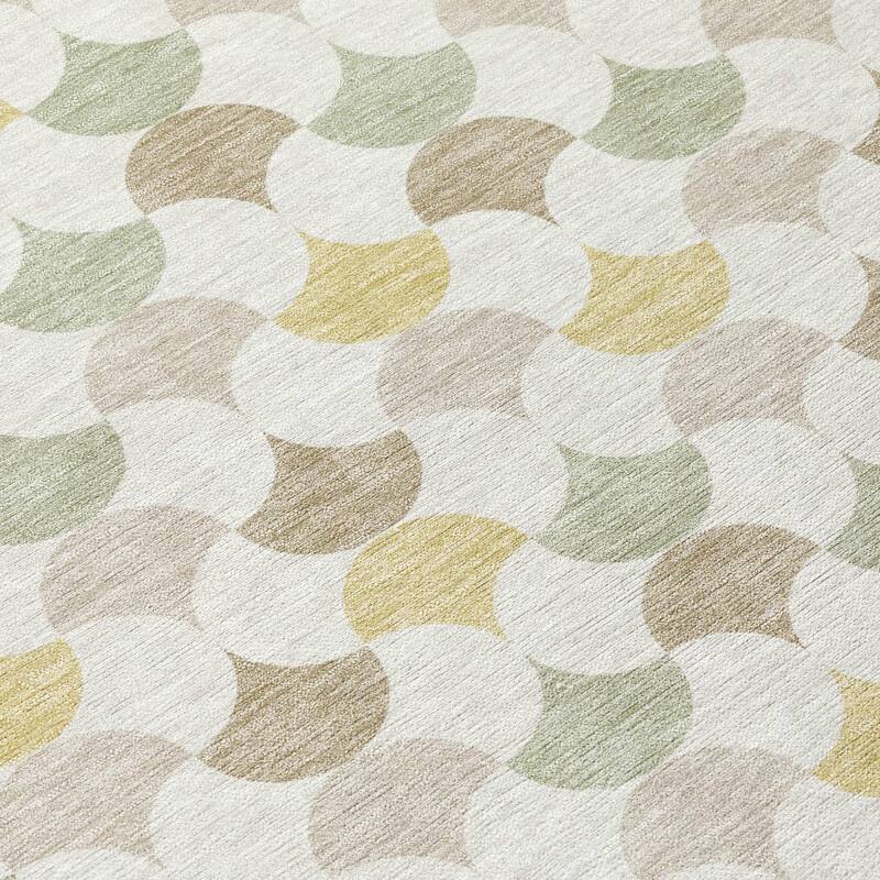 Machine Washable Indoor/ Outdoor Modern Osage Chantille Rug