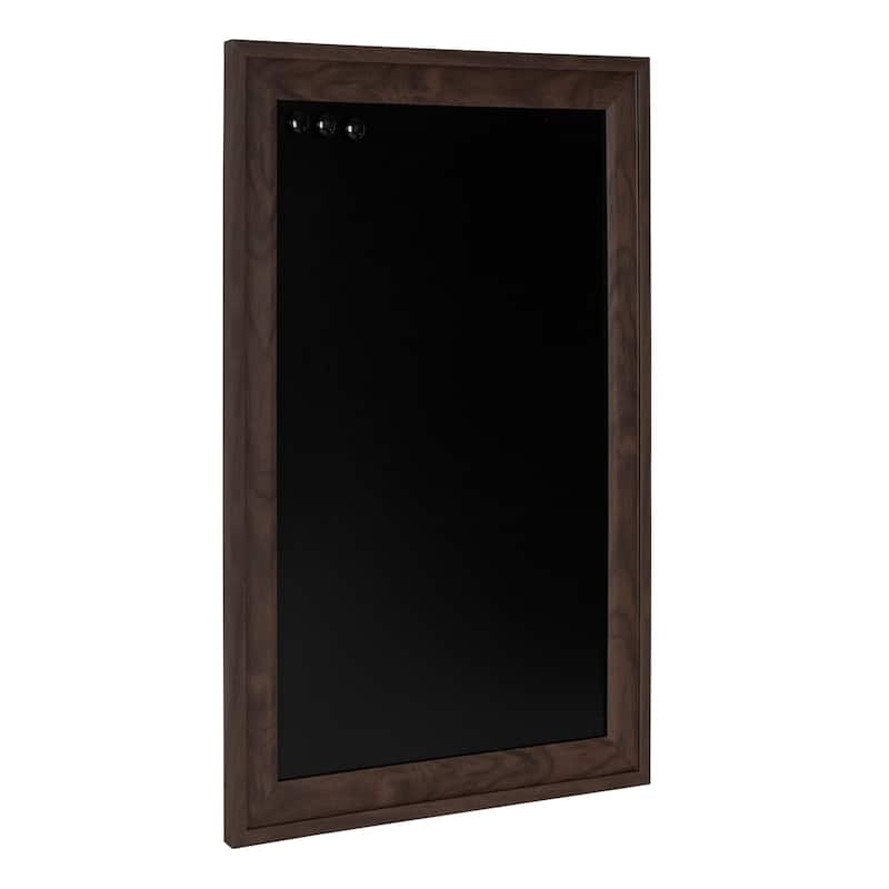 Bosc Framed Magnetic Chalkboard - 18.5x27.5 - Walnut Brown
