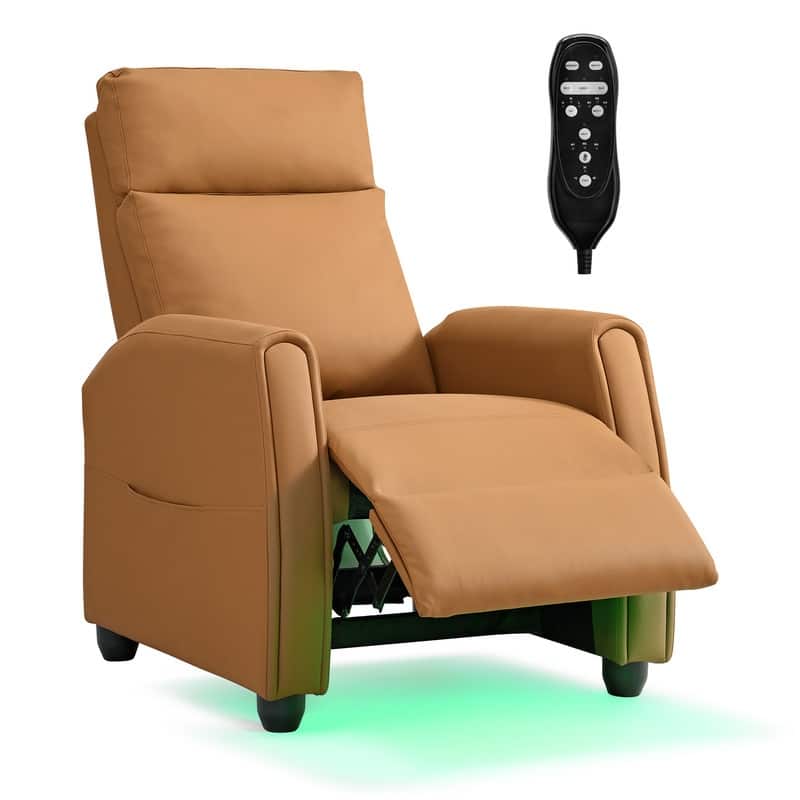 Andrea Recliner Chair with LED Lights, Heating & Massage