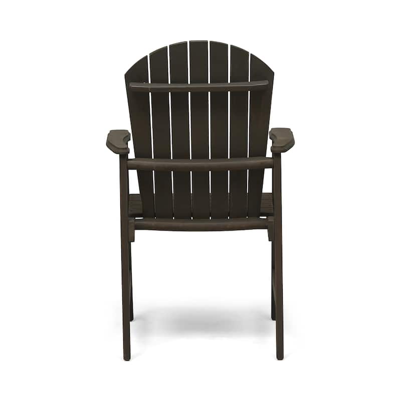 Roomfitters Outdoor Accent Wooden Dining Chairs, Set of 2, Stylish and Durable Weather-Resistant Design for Patio and Garden Use