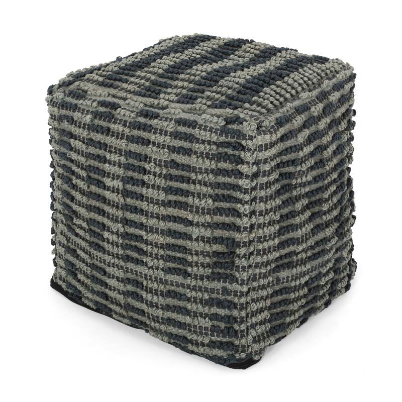 Barracuda Hcrafted Cotton Pouf,Comfortable choice, multiple functions, classic design, and cozy corners