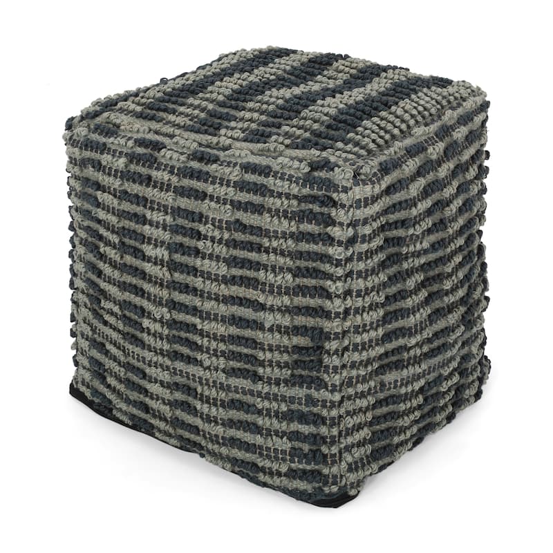 Walle Fabric Square Pouf