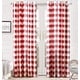 preview thumbnail 1 of 42, Porch & Den Alfalfa Plaid Pattern Room-darkening Window Curtains 52" width x 84 " length - Red