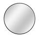 Neutypechic Modern Thin Frame Wall-Mounted Vanity Round Mirror
