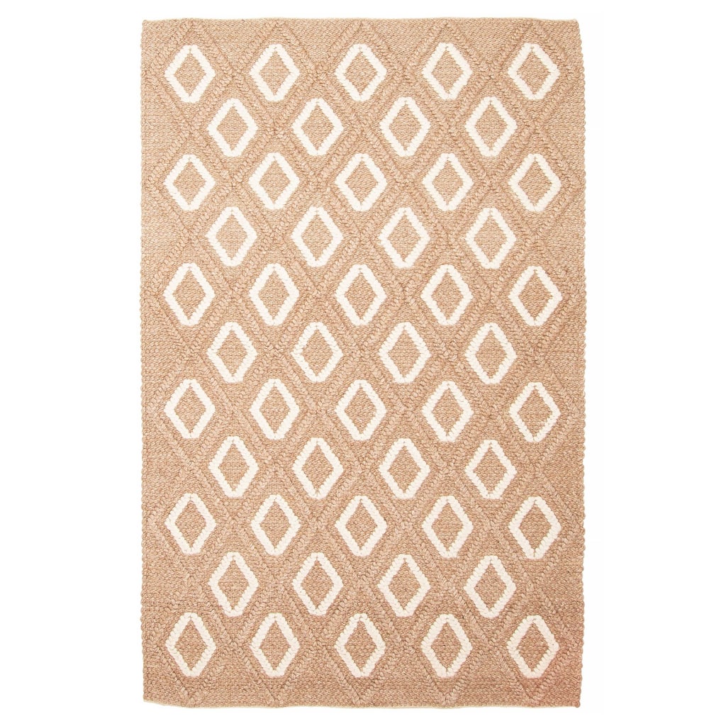 ECARPETGALLERY Braid weave Sienna Brown Wool Rug - 5'1 x 7'10