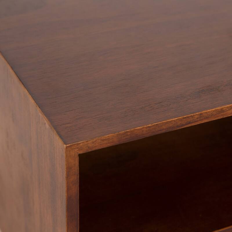 Kate and Laurel Hutton Floating Wall Shelf with Drawer - 12.5x10x7