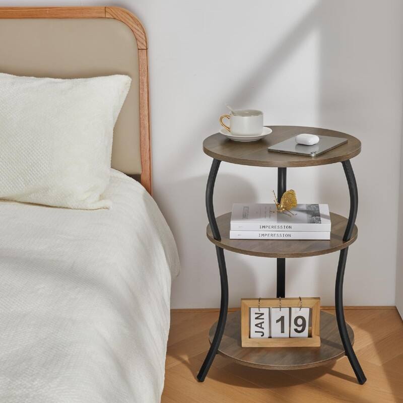 Snack Table TV Tray Table - 15.75"D x 15.75"W x 24"H