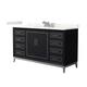Option Black / Giotto Quartz Top / Brushed Nickel