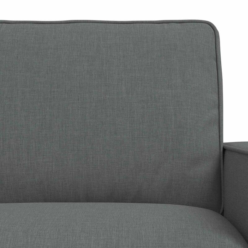 vidaXL Sofa 2 pcs Dark Grey 182 x 80 x 82 cm Fabric