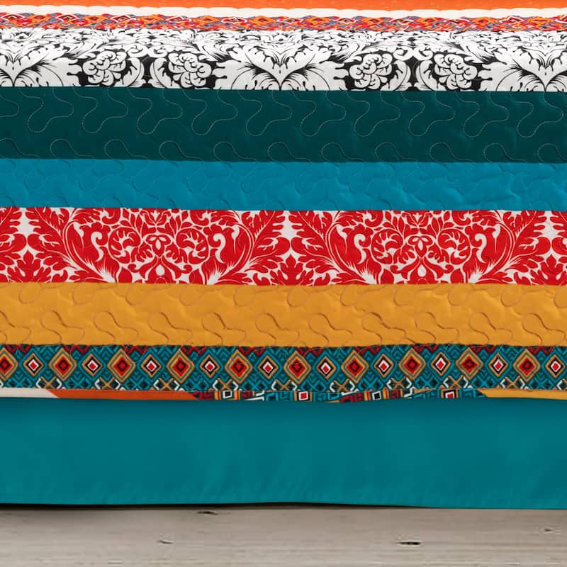 Lush Decor Boho Stripe Quilted Daybed Cover