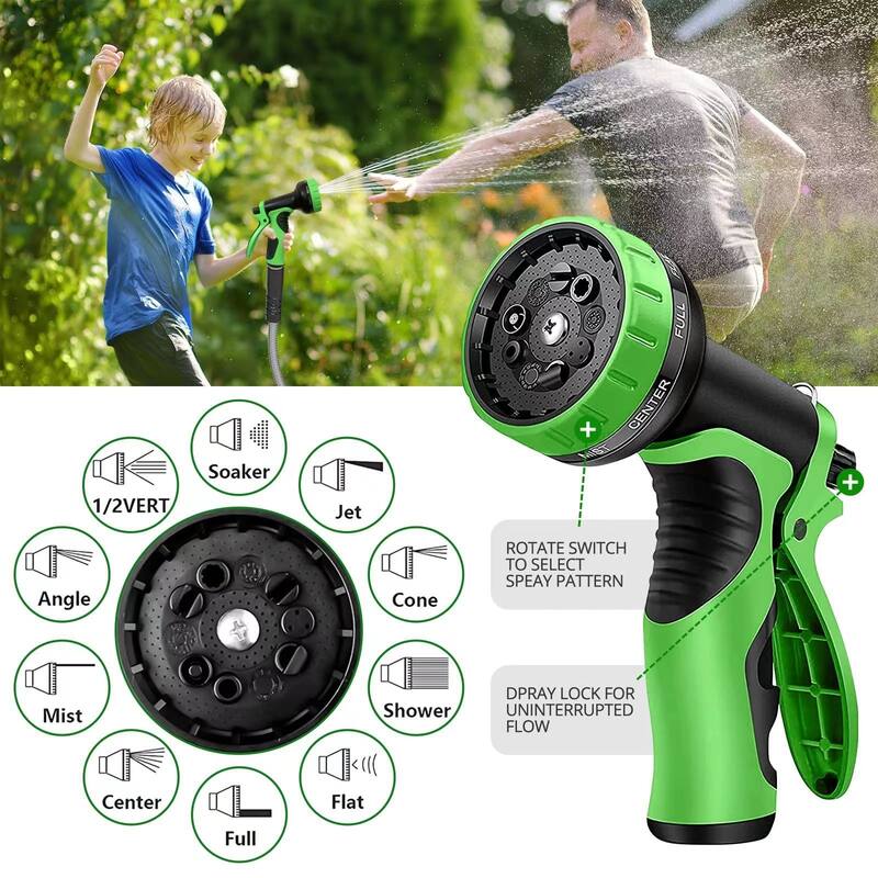 100-Foot Stainless Steel Garden Hose Silver Kink-Resistant Durable Heavy-Duty Outdoor Watering Hose with Connectors - 100 Ft