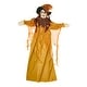 preview thumbnail 1 of 0, 72" Lifesize Animated Hanging Halloween Witch with Wagging hat