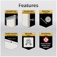 preview thumbnail 4 of 8, InStyleDesign Floret 5-Panel Single Rail Panel Track / Room Divider / Blinds 58"-110"W, Panel width 23.5"