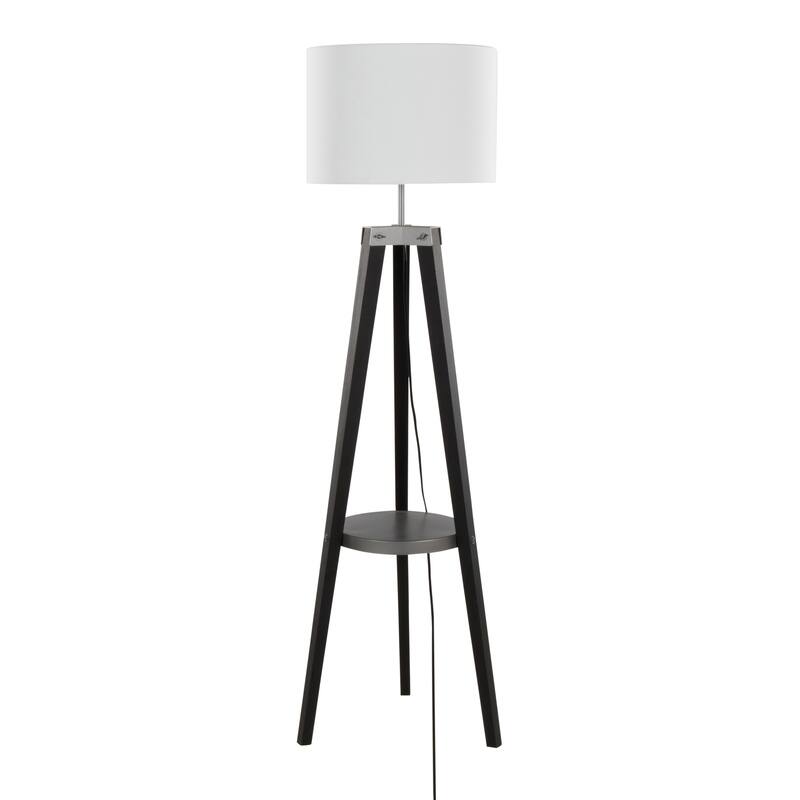 Carson Carrington Compass Tripod Floor Lamp with Shelf