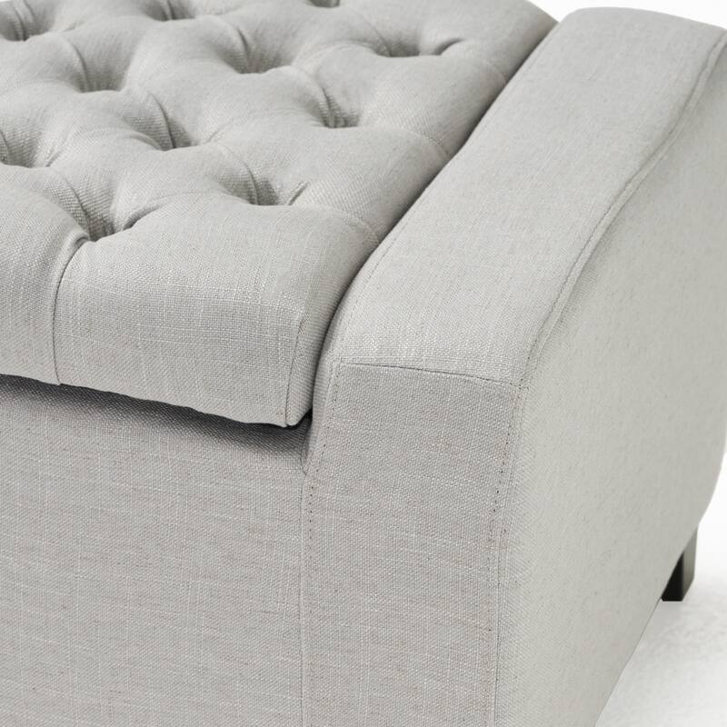 Hikaru Fabric Storage Ottoman by Christopher Knight Home