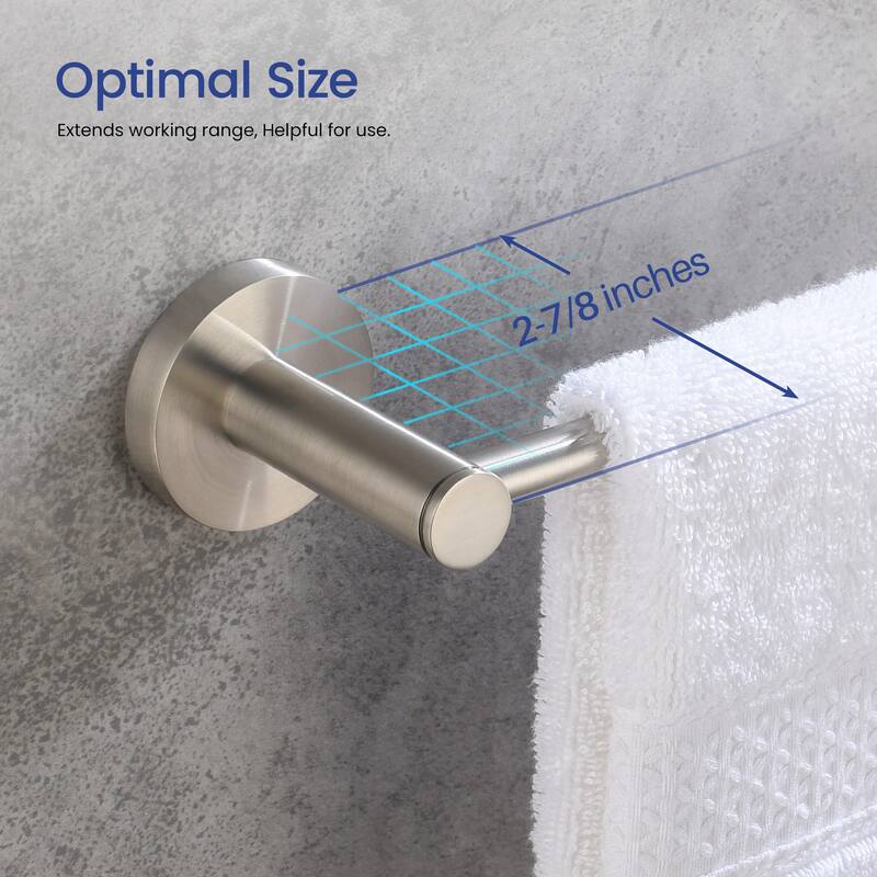 Circular 5-Piece Bathroom Hardware Set