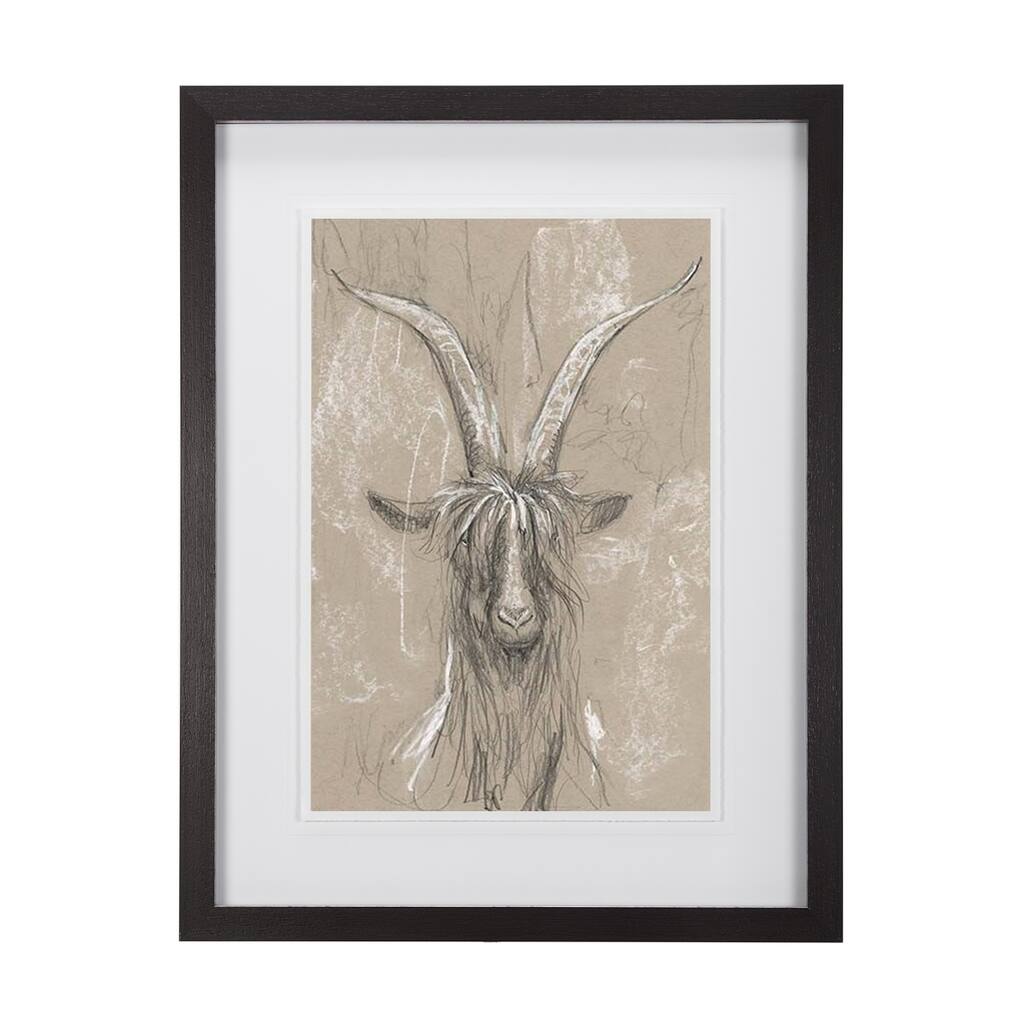 Sketch of Animal V (Goat) Framed Art Print