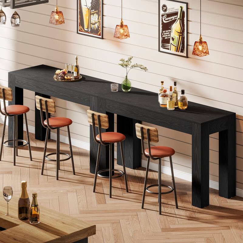 63" Rectangular Dining Table, Wooden Kitchen Table for Family Meals, Apartment & Small Spaces