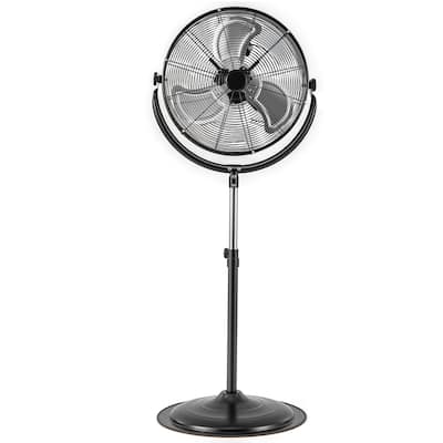 Gymax 20'' High Velocity Pedestal Fan w/3 Speeds 360 Degree Tilt &
