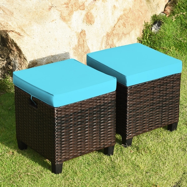 Patio ottoman on sale set