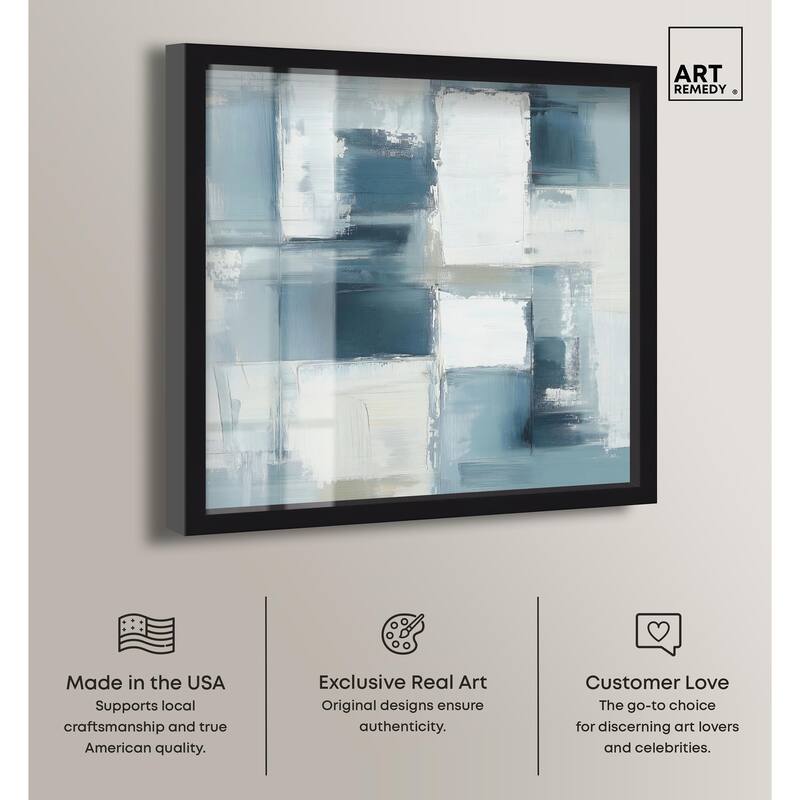 Deconstructed Blue I Shadowbox by Art Remedy