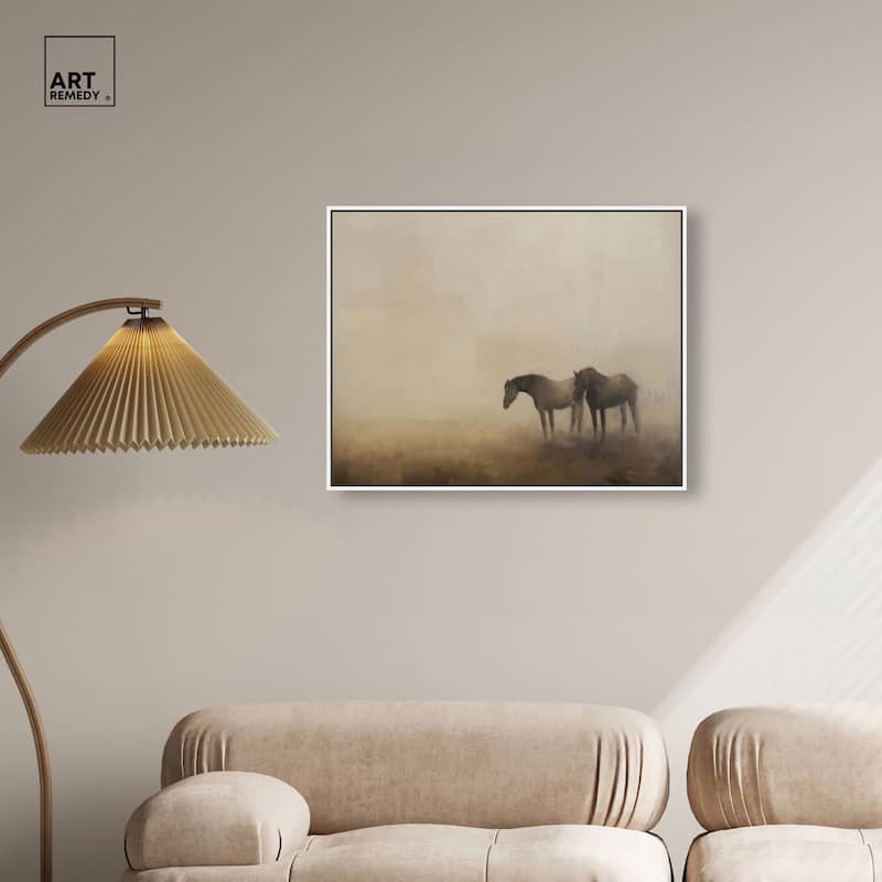 Equine Duo Canvas by Art Remedy