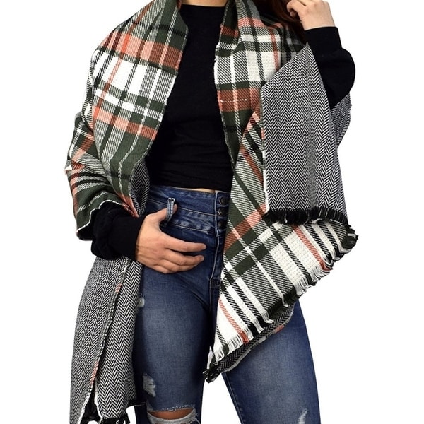 tartan plaid blanket scarf
