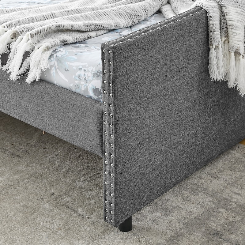 Daybed with Drawers Upholstered Tufted Sofa Bed