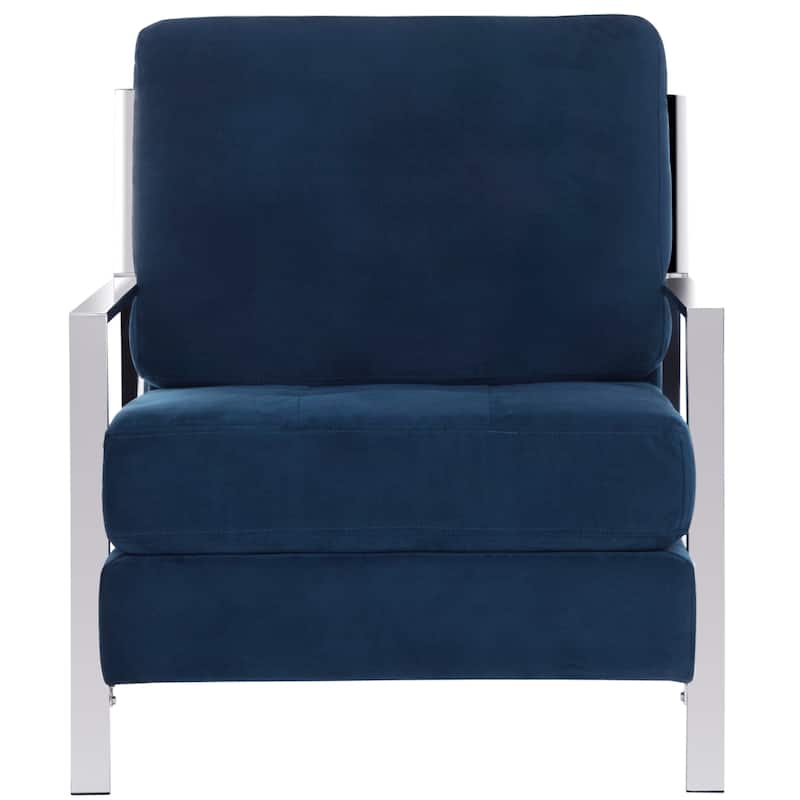 SAFAVIEH Kristine Mid-Century Modern Club Chair - 30Wx34Dx34H - Navy