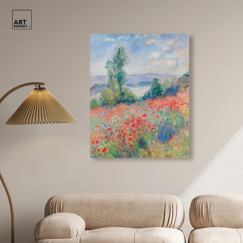 Blanket of Poppies I Canvas by Art Remedy, Gallery Wrapped