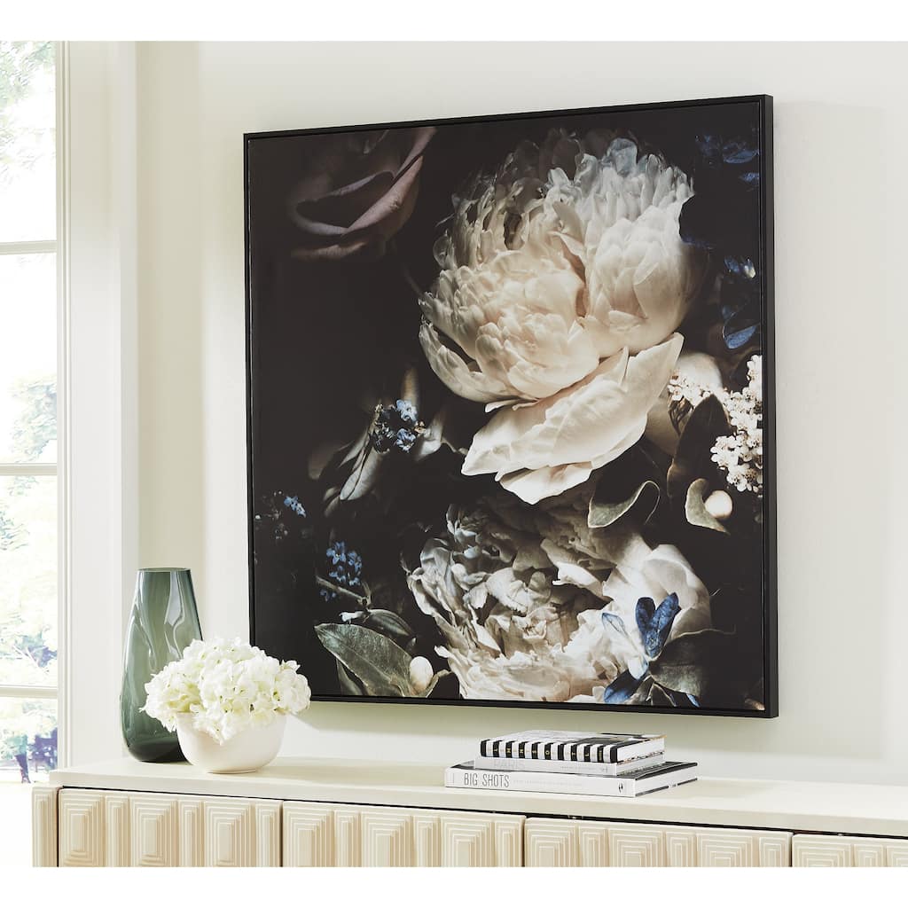 Signature Design by Ashley Hurshaw Black/White/Blue Wall Art