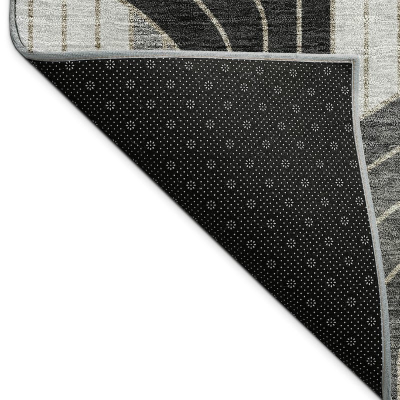 Machine Washable Indoor/ Outdoor Modern Pathway Chantille Rug