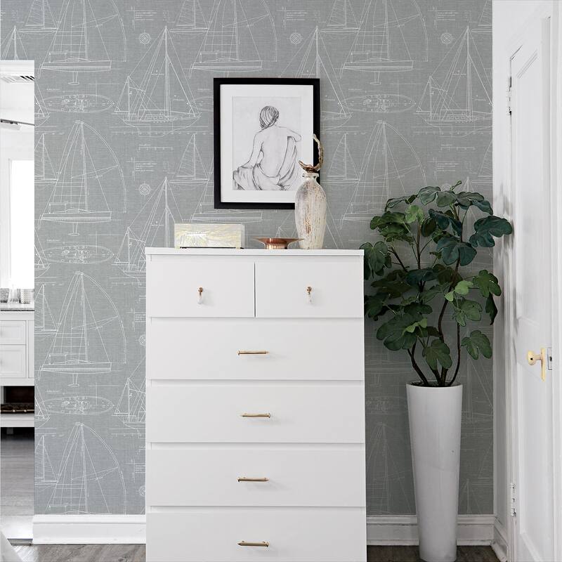 NextWall Yacht Club Peel and Stick Removable Wallpaper
